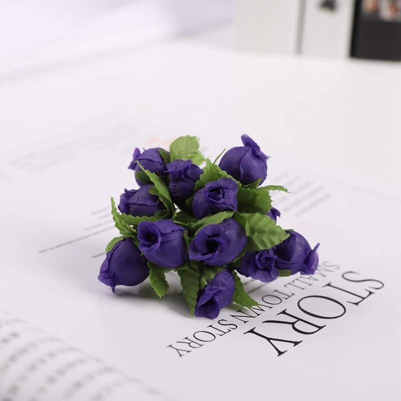 Bouquet de grenade artificielle 12 pièces, décoration de mariage, décorations de noël pour la maison, guirlande Mini fleurs décoratives: 4