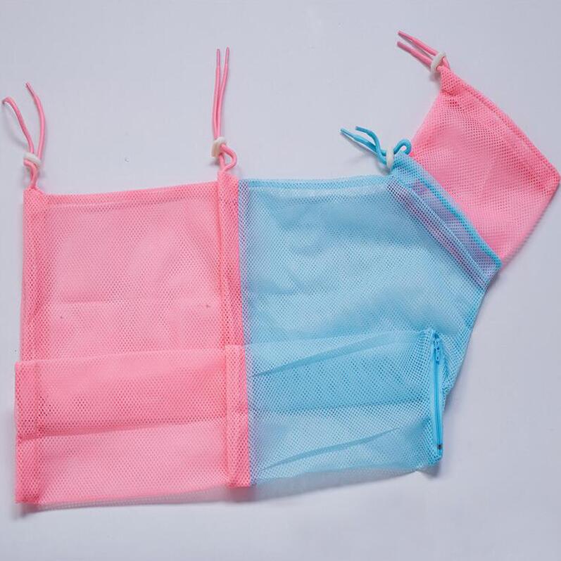 Adjustable Mesh Cat Grooming Bath Bag Washing Cats Bags For Pet Bathing Nail Trimming Injecting Anti Scratch Bite Restraint: Upgraded Pink Blue