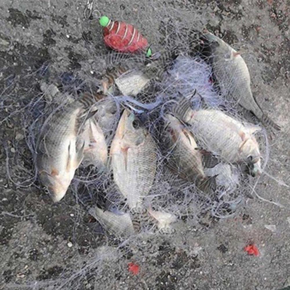 Nylon Fishing Net Copper Spring Shoal Fishing Net Throw Trolling Netting Fishing Tackle Hollow Net Random Color