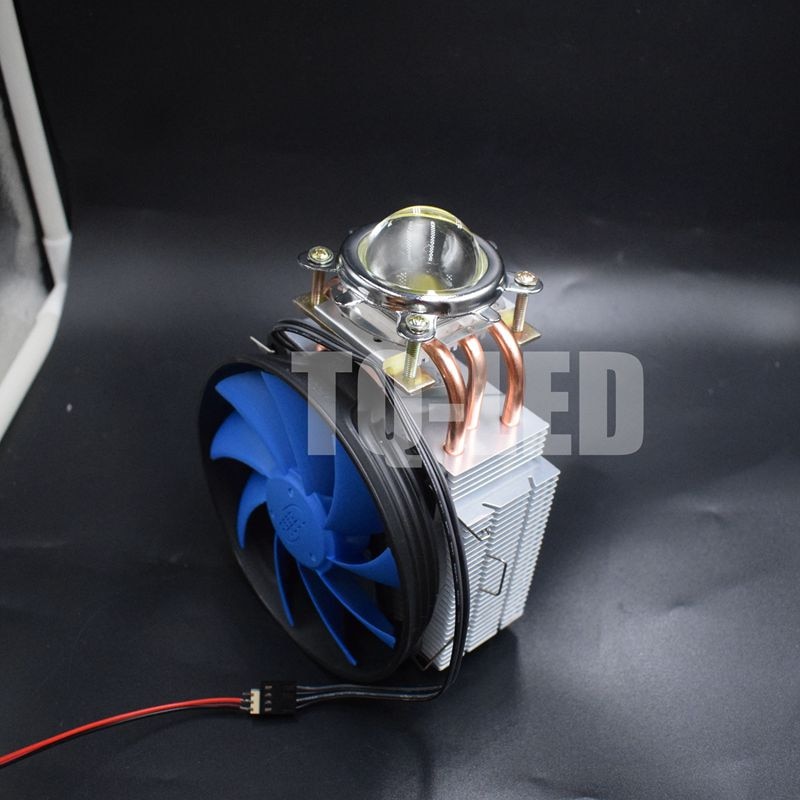100w højeffektiv led-radiator med køligere reflektor optisk linse køleplade sæt 60 grader  / 90 grader  / 120 grader