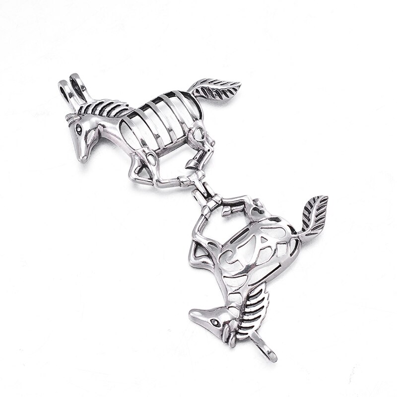 6 Stks/set Antiek Zilver Kleur Dragon Vervoer Olifant Hart Pearl Bead Cage Essentiële Olie Diffuser Medaillon Hanger Voor Sieraden