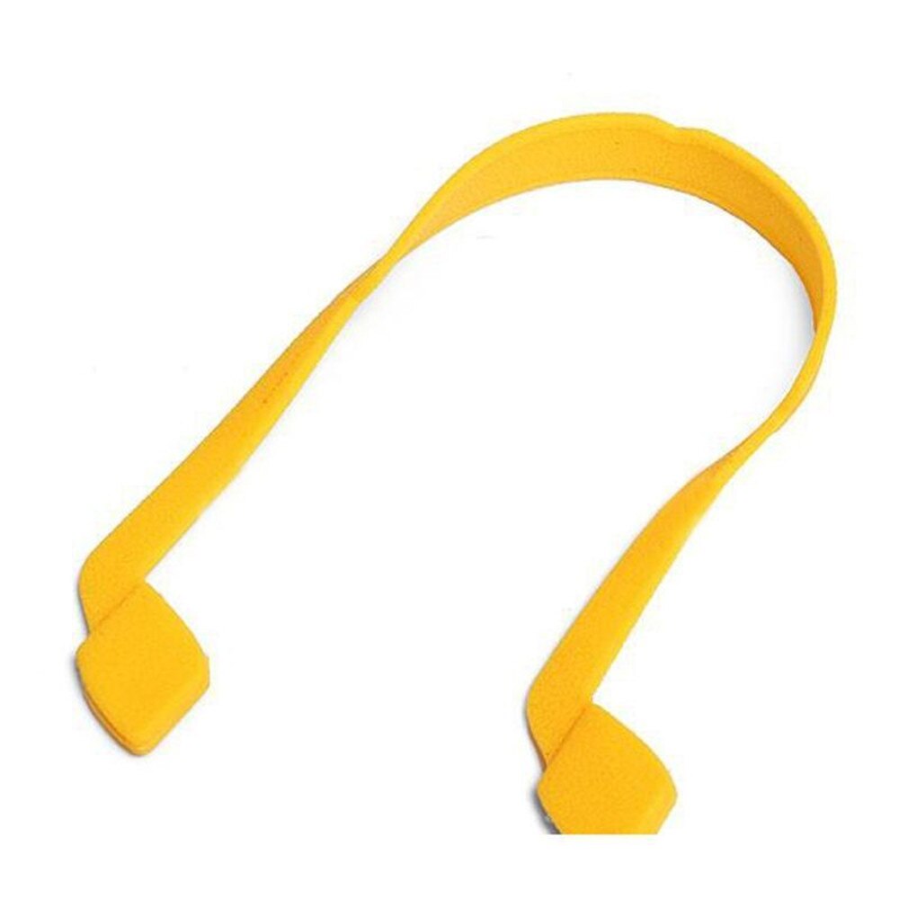 Correa magnética para lentes de silicona para gafas de sol, banda deportiva, soporte de goma elástica, Correa fija para gafas: Amarillo