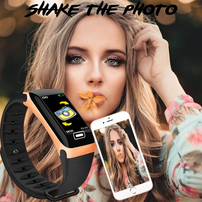 Smart armbånd hjertefrekvens blodtryk vandtæt smart ur fitness tracker armbånd hjertefrekvens smartwatch til android ios