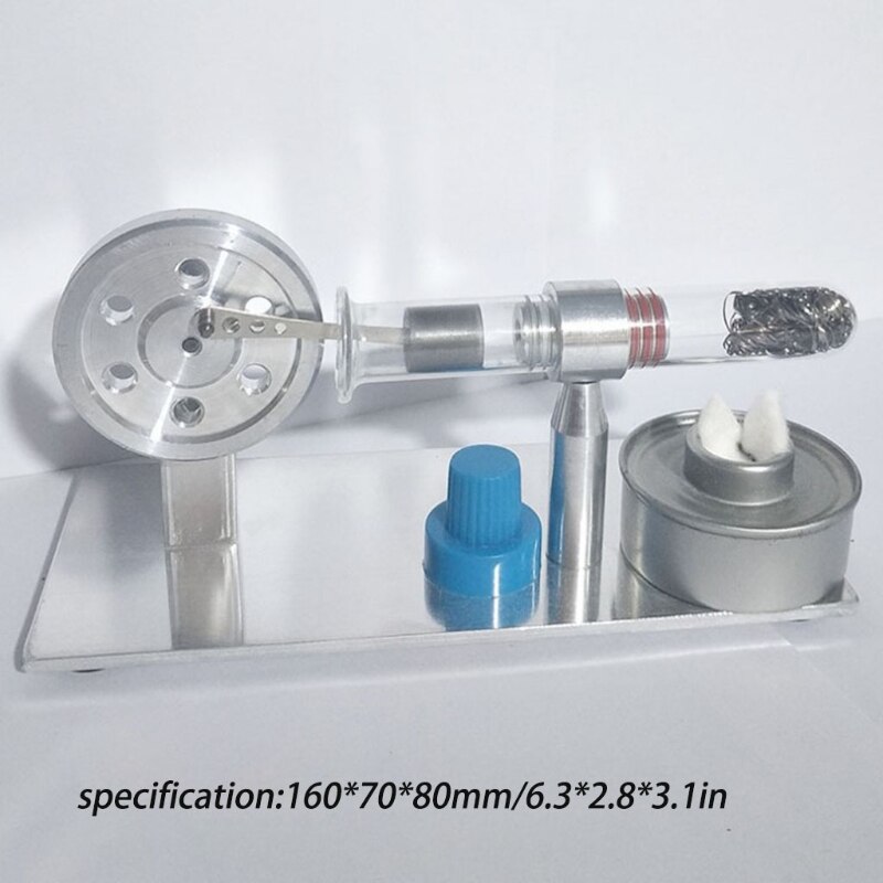 Mini Stirling Engine Mini Generator External Turbine Steam Engine Model Science Education Supplies