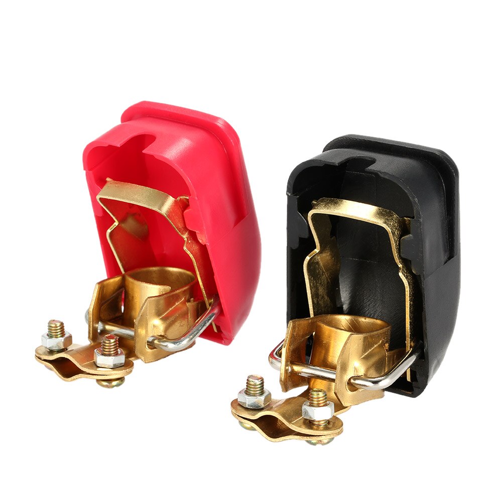 Pair of 12V Quick Release Battery Terminals Clamps For Car Caravan Boat Motorcycle 60mm Max Cable Car Battery Terminal Connector