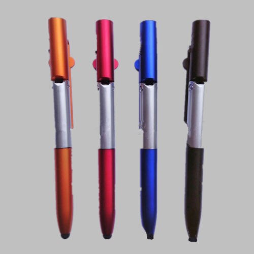 Bolígrafo plegable 4 en 1 para teléfono móvil, accesorio para Tablet, Stylus, linterna,: Default Title