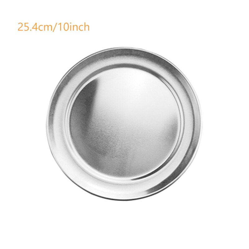 6/8/10/12/14/16 Inch Aluminum Pizza Pan Wide Rim Round Pizza Oven/Baking Tray Reusable Non Stick Baking Sheet Pizza Tray 039: Aluminum 10 inch
