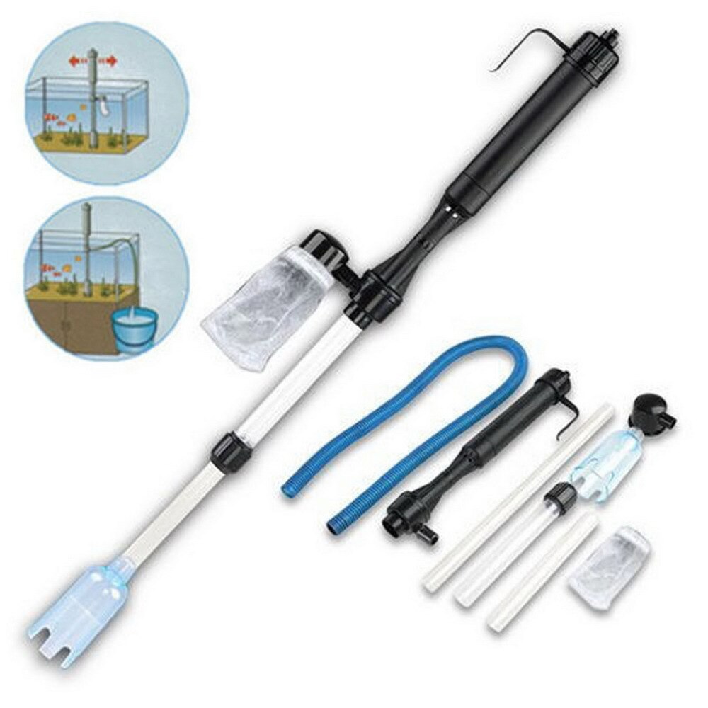 1Pc Aquarium Battery Syphon Operated Fish Tank Vacuum Gravel Water Filter Clean Siphon Filter Cleaner Fish Tank Tools