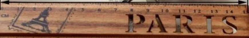 1 Stks/partij 15Cm Oude Architectonische Stad Stijl Straight Meten Ruler Tool School En Kantoorbenodigdheden Briefpapier: PARIS