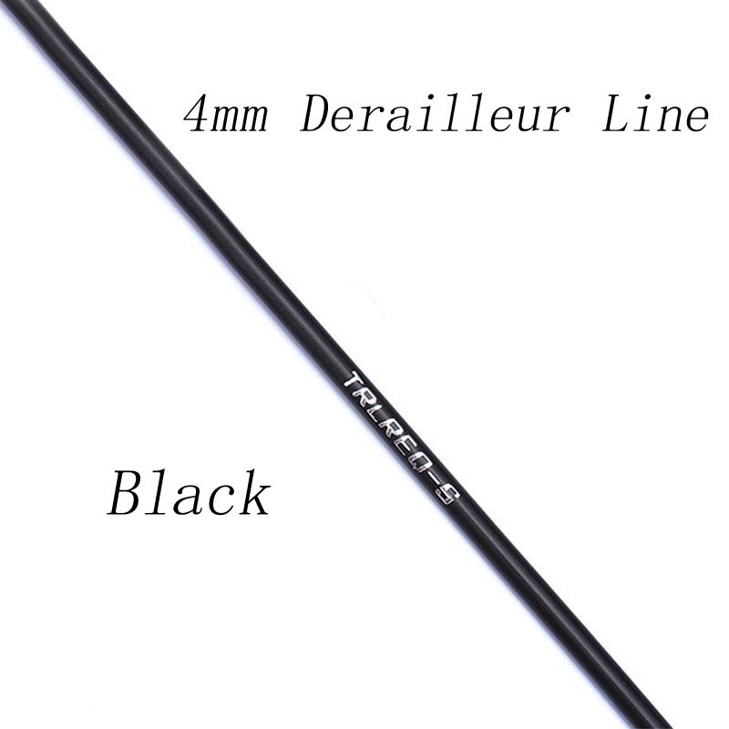 3M Universal Bicycle Brake Cable Housing Shift Cable Wire Pipe for 4mm/5mm MTB Road Bike Derailleur Brake Line Front Rear Tube: 4mm Shift-Black