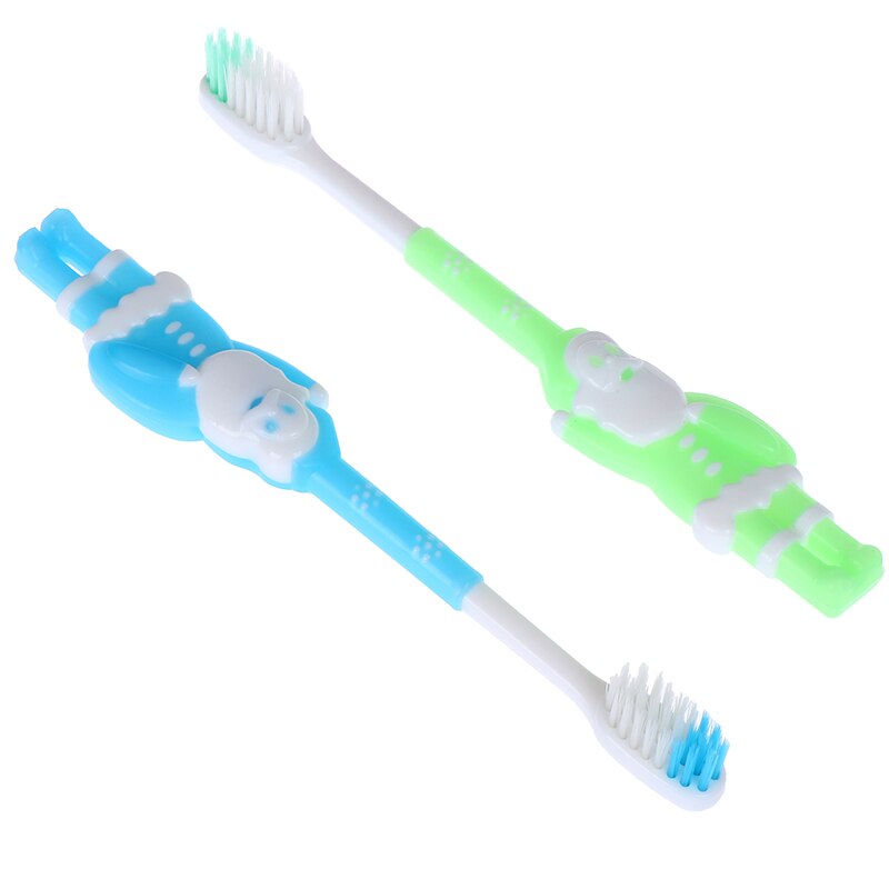 1pc enfants père noël anti-dérapant brosse poignée bambou soie doux cheveux brosse à dents