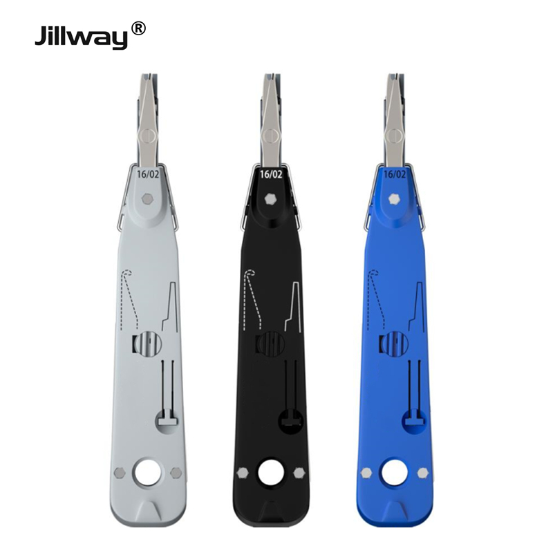 Jillway Wire cutter telecommunications module clamp card is suitable for network cable telephone line module impact punchingtool