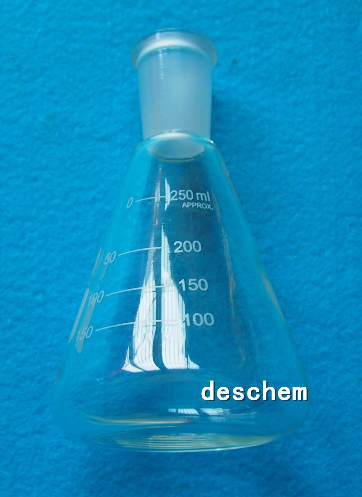250 ml, 24/40, Glas Erlenmeyer, Chemie Conische Fles, Laboratorium Glaswerk