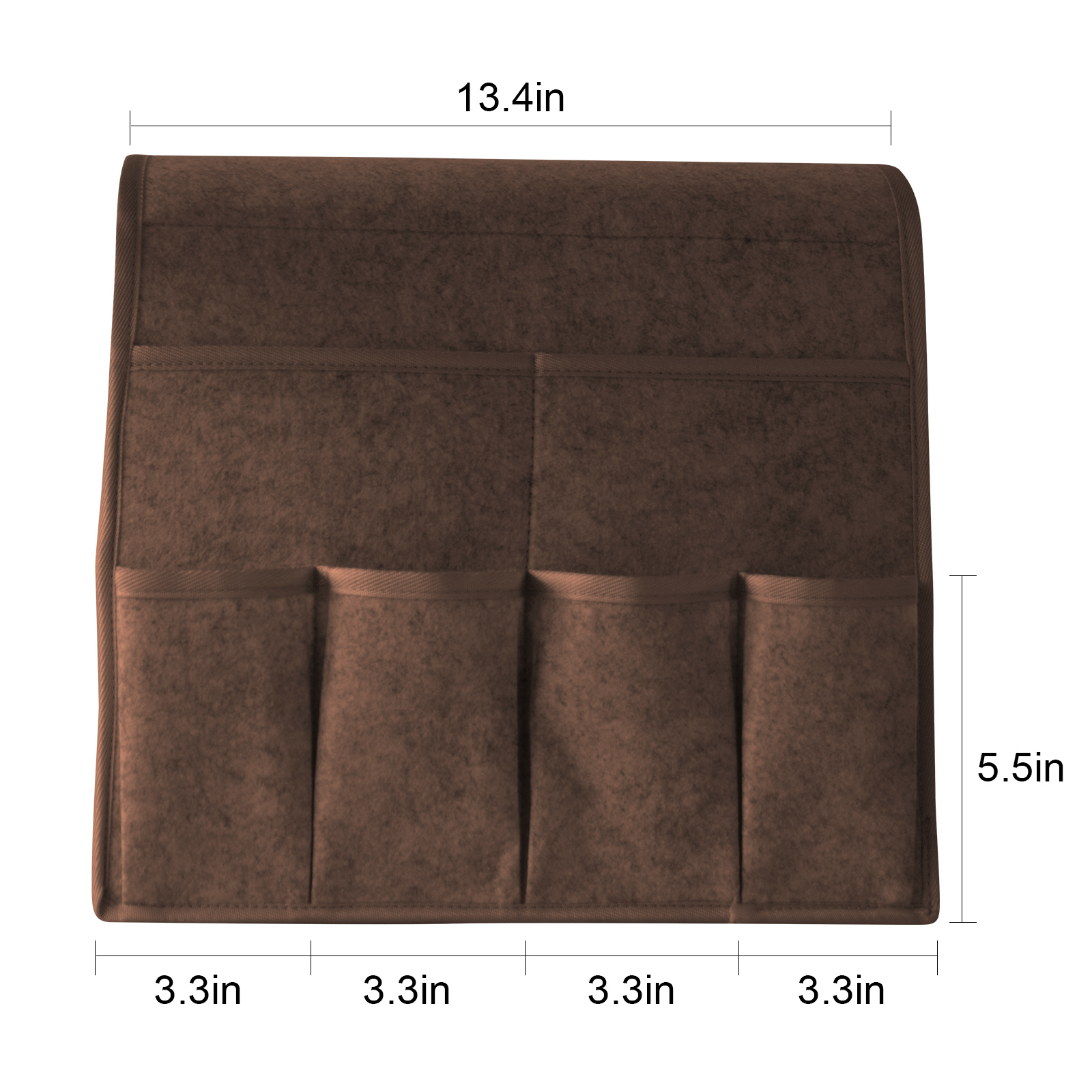 Sac de rangement suspendu pour fauteuil, caddie en feutre, organisateur d'accoudoir inclinable pour Magazine tablette téléphone portable télécommande