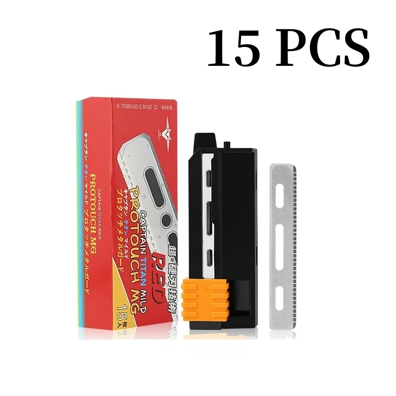 Zink-legierung Rasierer Halter ABS Griff Manuelle Klapp Rasierer Japanische Feder Klinge Bart Trimmer Barber Shop Bart Trimmen Werkzeuge: Black