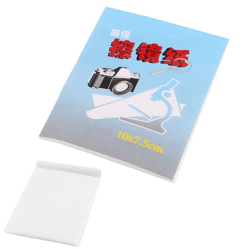1 Booklet 50 Pcs 10cm x 7.5cm White Soft Cleaning Paper Tissue for Camera Lens