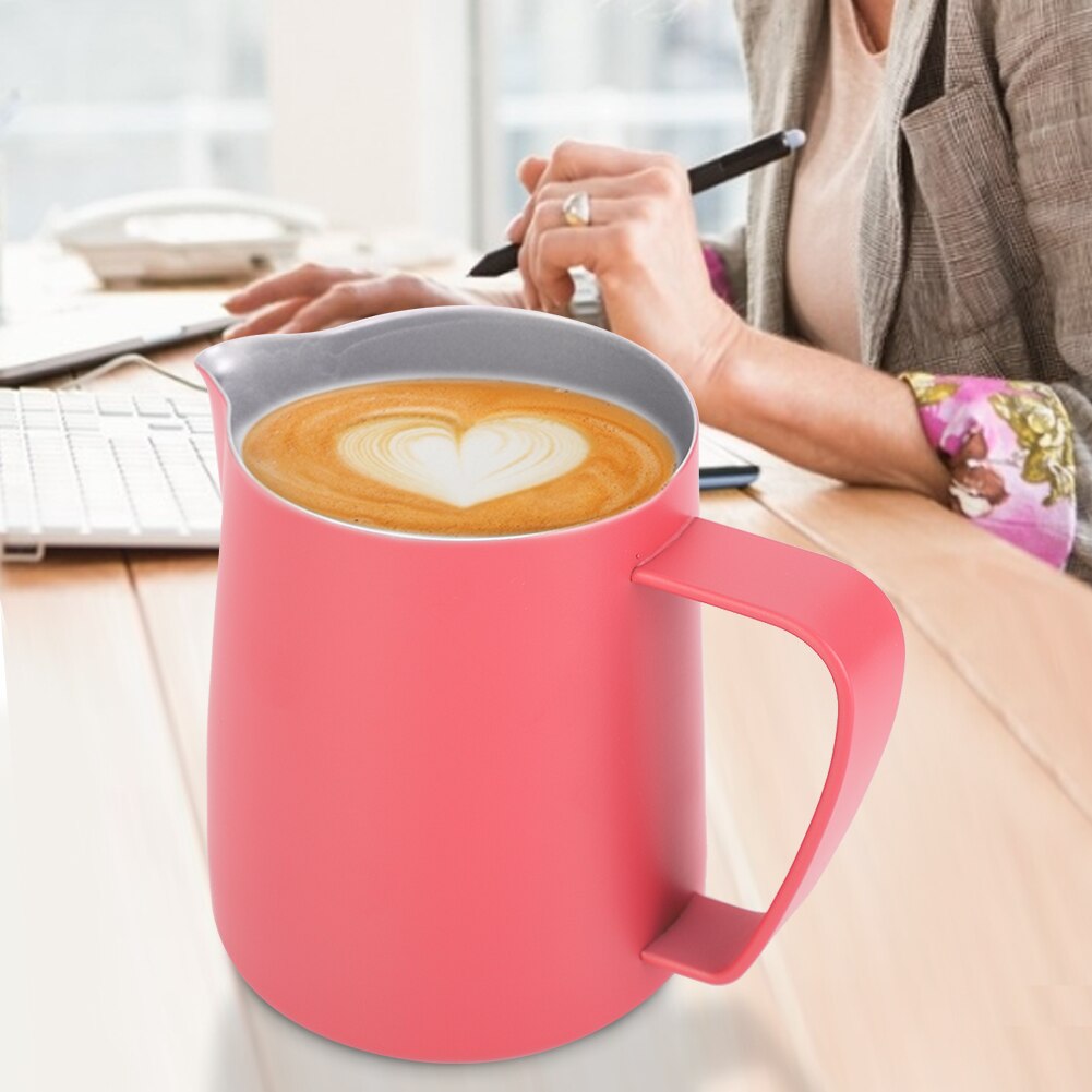 600Ml Roestvrij Staal Koffie Melk Opschuimen Cup Kruik Koffer Pitcher Latte Art Kruik Voor Thuis Koffie Winkel Gebruik