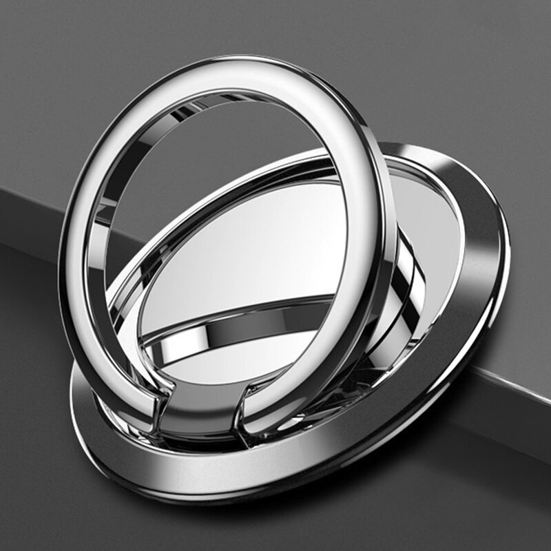 Universal Phone 360 Degree Finger Phone Hold Fit For Car Bracket Phone Accessories: silver