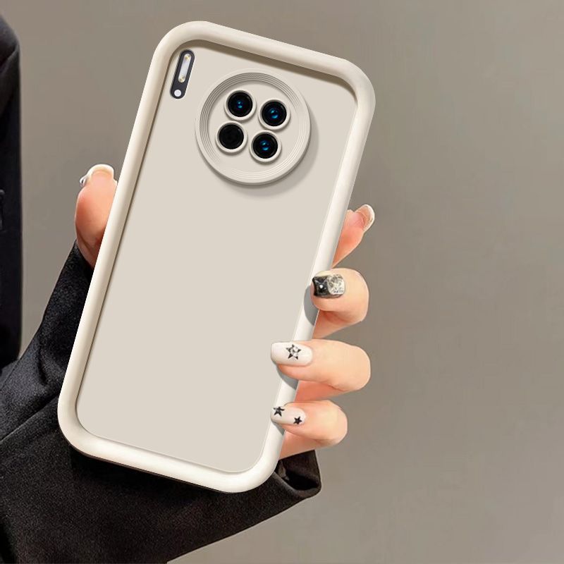 Para Huawei Y9a funda Huawei FRL-22, FRL-23, FRL-L22, FRL-L23 funda protectora para teléfono cámara protección anticaída cubierta suave: BLANCO