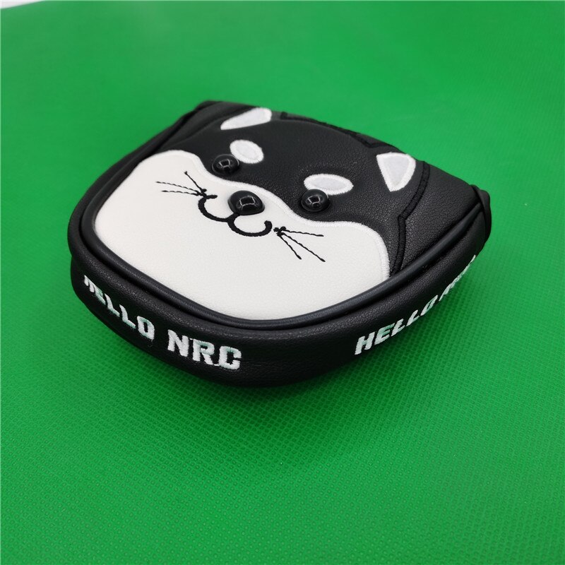 Shiba Inu Dog Golf HeadCover PU Leather Golf Driver Fairway Woods Hybrid Covers 135ut Complete Set Mascot Novelty