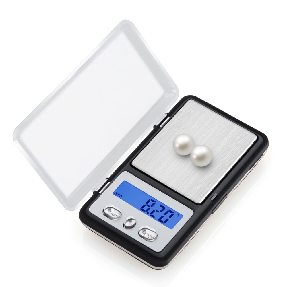 Mini Pocket Elektronische Weegschaal 200G 0.01G Precisie Weegschaal Voor Sieraden Gram Keuken Gewicht Kleinste Digitale Weegschaal Balance