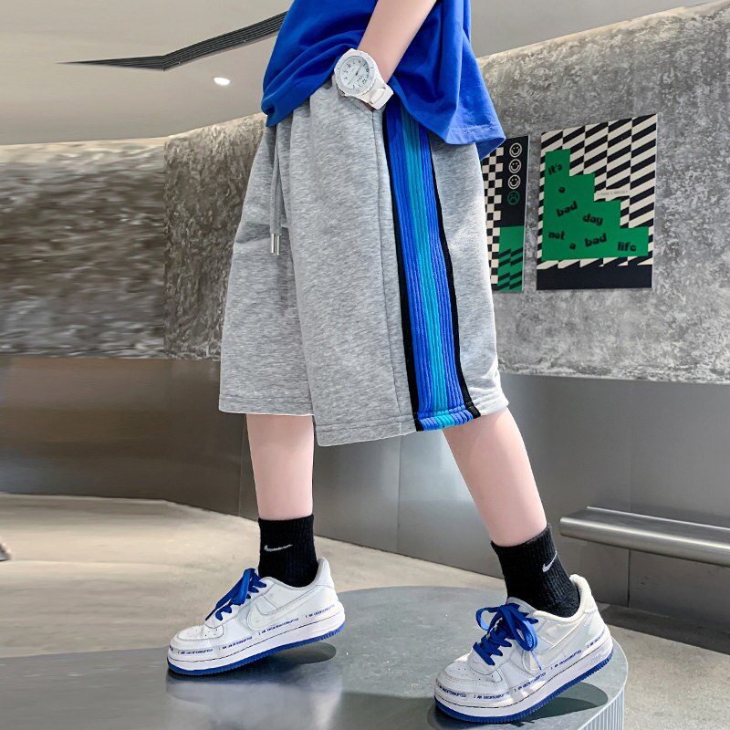 Pantaloncini sportivi per bambini estate Casual cotone nuovi arrivi abiti moda pantaloni elastici in vita pantaloni corti allentati per studenti 5-14 anni