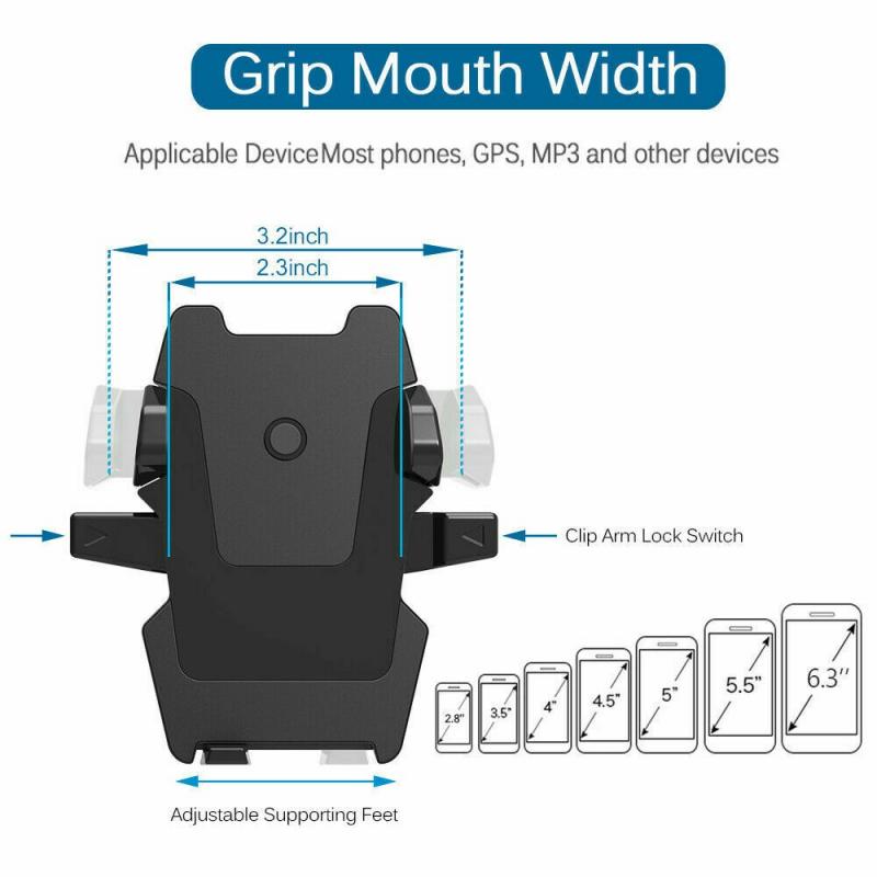 Accesorios de coche soporte de coche para el soporte de la rejilla de ventilación del teléfono móvil soporte de celular móvil Smartphone GPS soporte para IPhone 11 XS X XR 7 Xiaomi