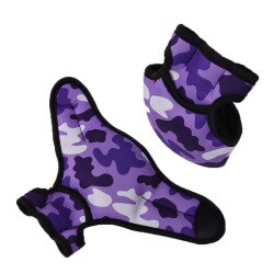 Gym Sport Weighted Gloves Men Women Exercise Boxing Training Body Building Sandbag Wristband Fitness Equipment -40: Purple 2KG