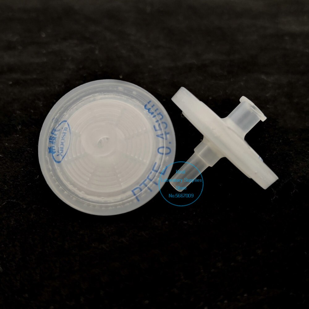 Filtro de aire desechable con membrana de 25mm de diámetro, separación de Vapor de agua y filtración, 10 piezas, 0,2/0.45um