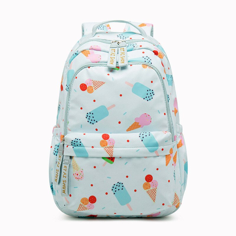 Sacos De escola Para Meninos Meninas Mochilas À Prova D' Água saco de Livro Infantil Crianças Saco de Ombro Mochila Mochila Mochila Escolar: light blue