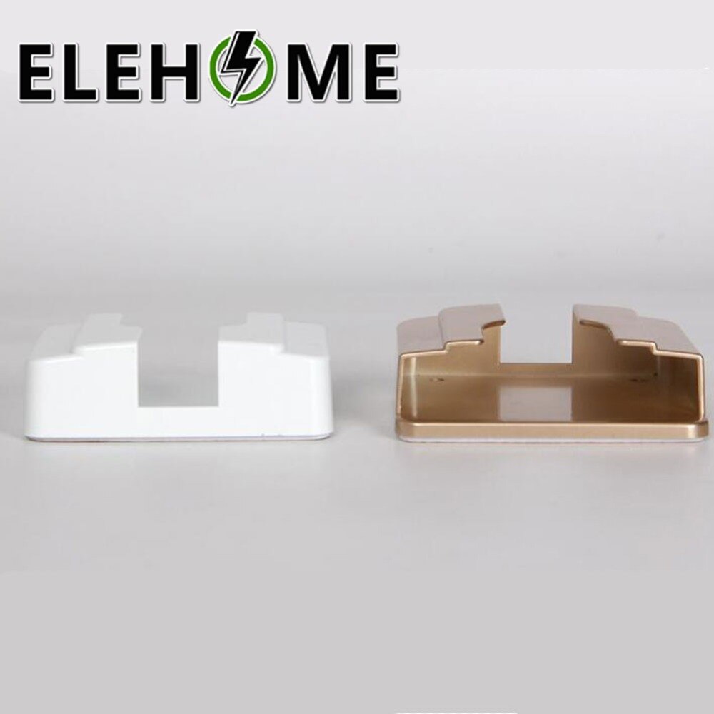 1pcs Wall Holder White Golden 86*86mm Socket Universal Stand Display Support USB Wall Socket Wall Holder XF30