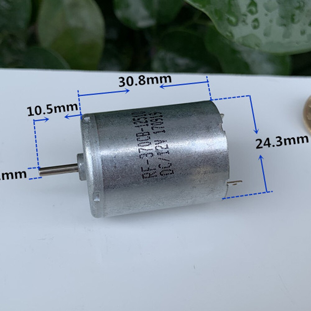 Micro 370 Motor RF-370CB-12510 DC 5V 7.2V 9V 12V Mini Precious Metal Brush Mute DIY Fan Toy Model Electric Machinery 3700RPM