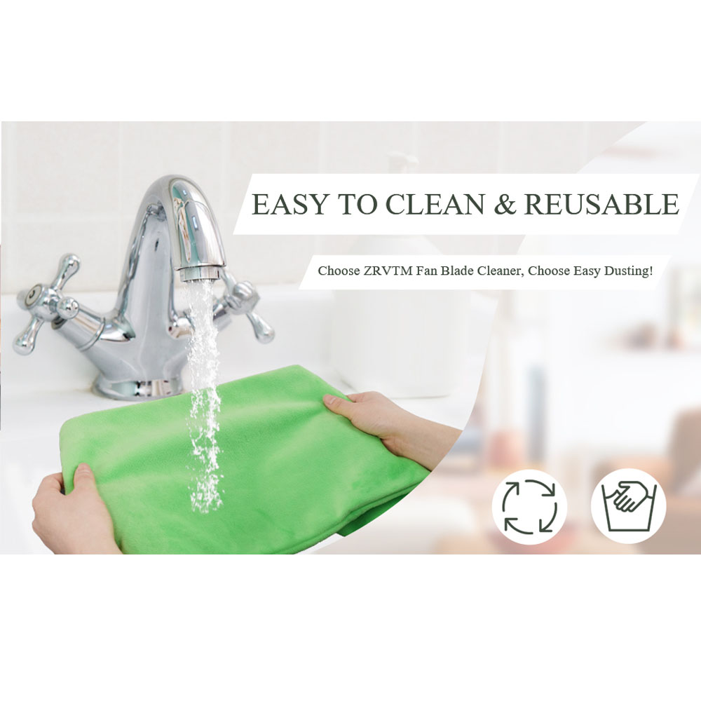 Cleaning High Ceiling Fan Washing Duster Wipe Ceiling Fan Duster Cleaner Fan Blade for Car Ceiling Cleaning Duster for Kitchen