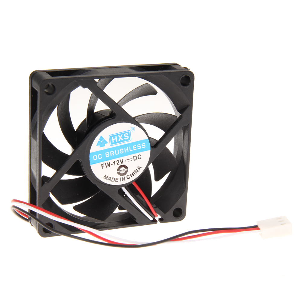 Computerkabinetkøler  dc 12v 7cm 70mm cpu vga køling køler blæser 3 -bens pc-kabinet chassis blæsere olielejer computertilbehør