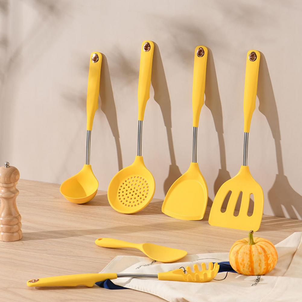 Cuillère à fente exquise, spatule de service, soupe passoire à riz louche passoire en Silicone