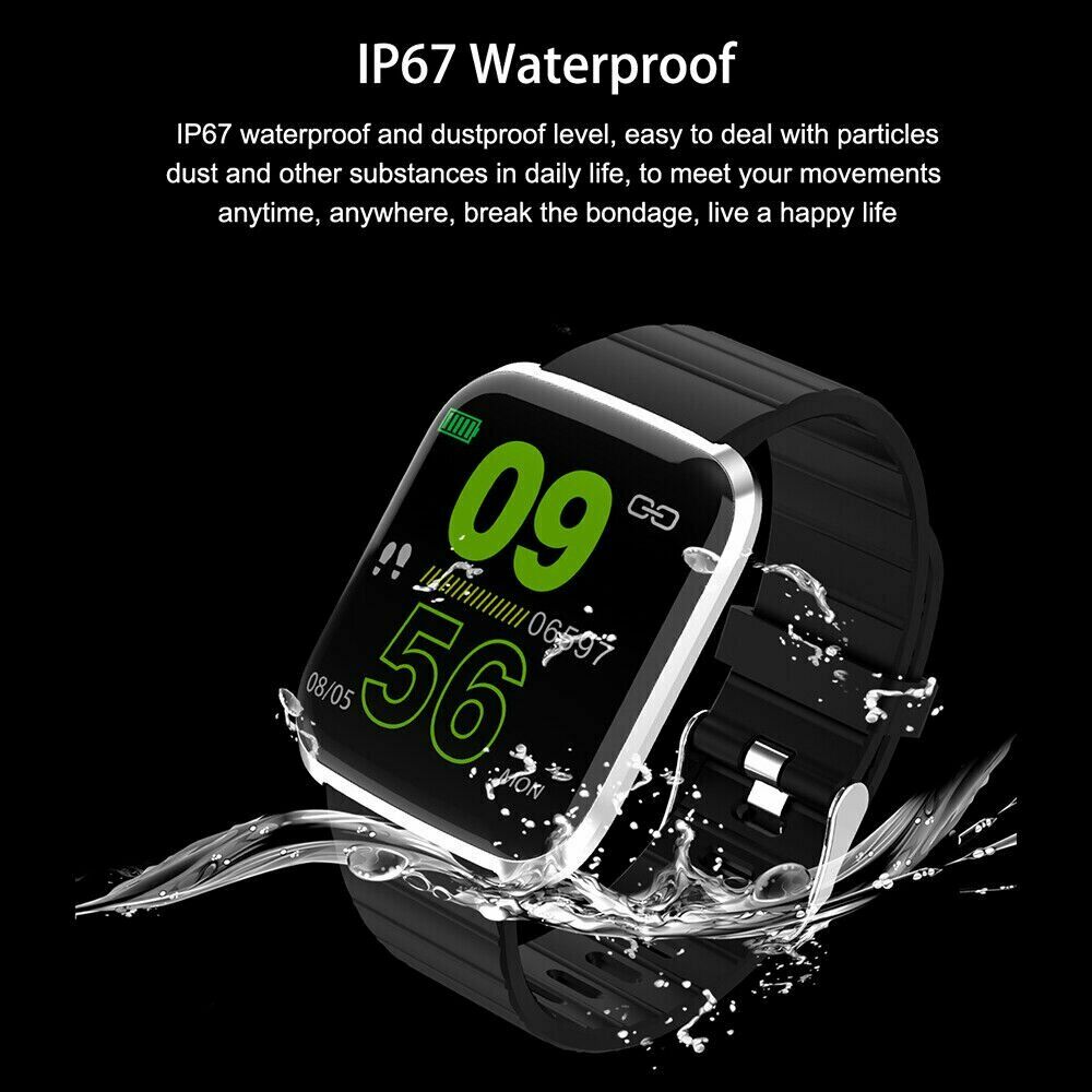 116 Pro Kleur Screen Smart Horloge Mannen Multi Sport Modi Hartslagmeter Bloeddruk Bloed Zuurstof Smartwatch Vrouwen Mannen