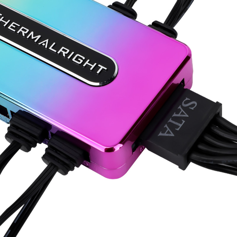 Thermalright FAN-ARGB HUB-Controller REV Computer Fan 1 To 10 HUB,4PIN PWM Spliter ,Support Mainboard Control, STAT Power Supply