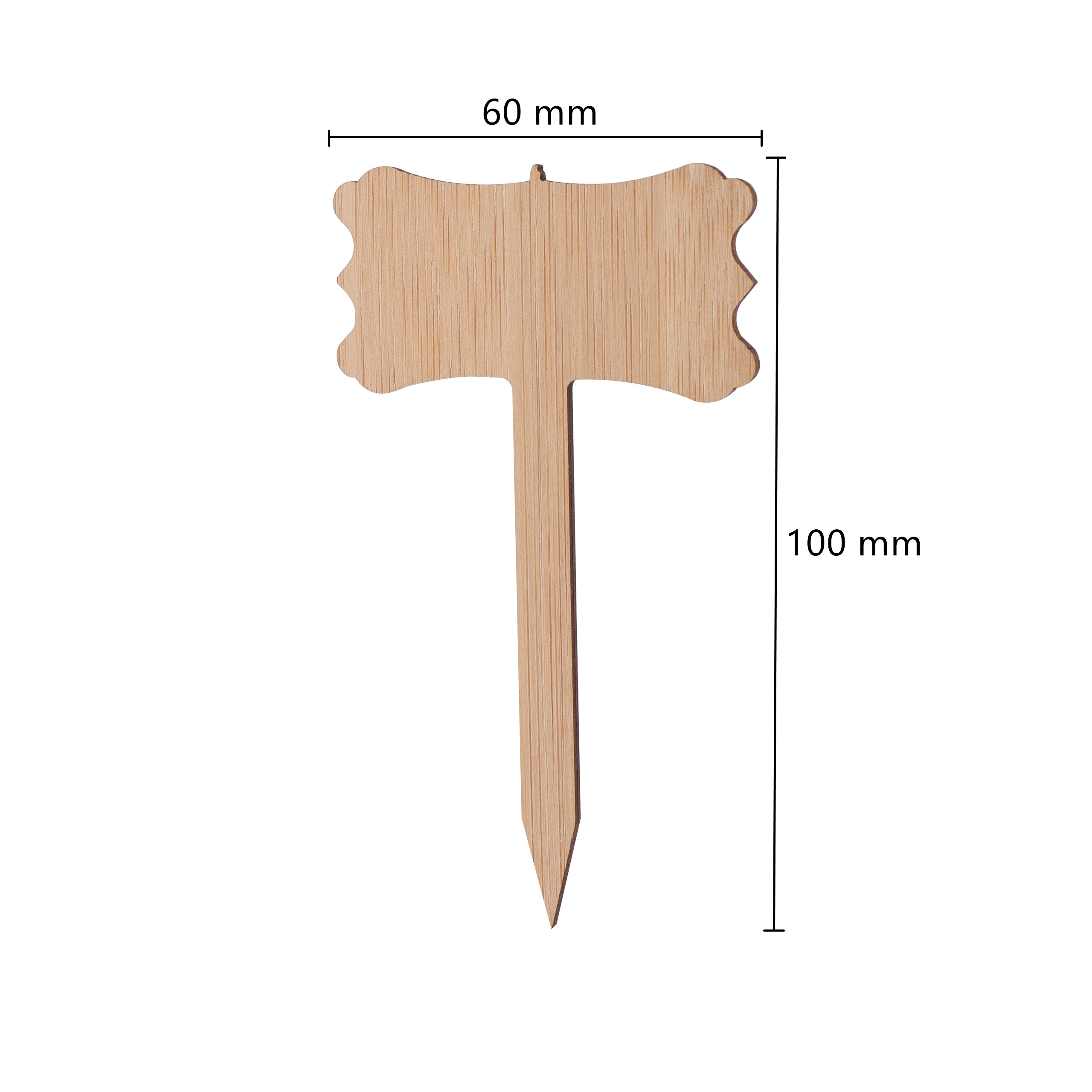 5 Pcs Bamboo Plant Marking Label Potted Plants Nurseries Succulents Flowers Vegetables Seedling Markers Gardening Marking Card: Gold