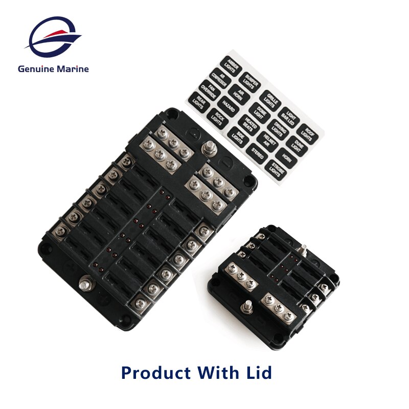 12V 32V Plastic Cover Ats Fuse Box Holder 6 Manieren 12 Manieren Voor Auto Boot Marine Trike rv Speedboot Accessoires
