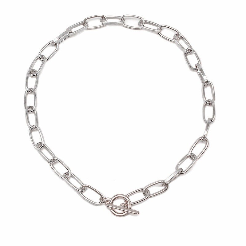 2020 nuove catene d'oro collana dichiarazione per le donne grosso collegamento a catena girocollo collane collare Mujer moda gioielli minimalisti