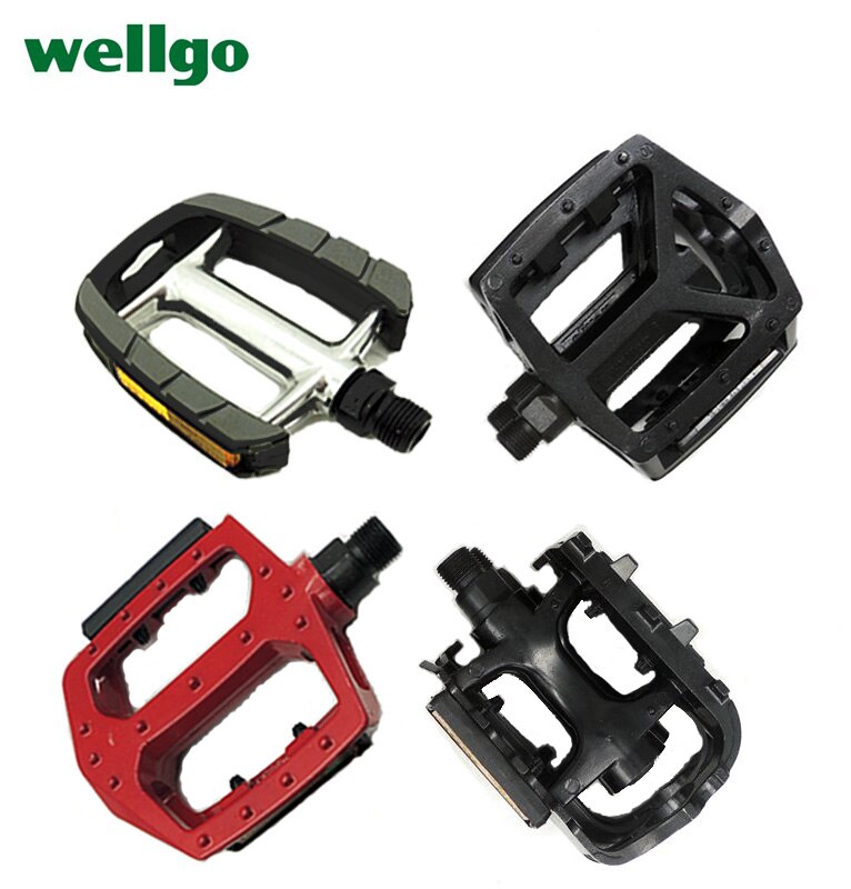 Wellgo – pédales de vélo pliant ultralégères, en alliage d&#39;aluminium, antidérapantes, vtt, BMX, accessoires de cyclisme