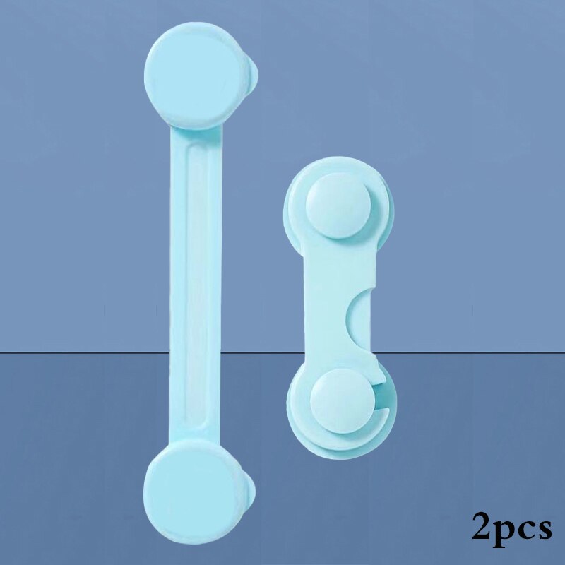Baby Veiligheid Lock Kids Ladeblokkering Kind Anti-Opening Kastdeur Koelkast Beschermende Lock Baby Anti-Snuifje Bescherming gesp: B1long 1short