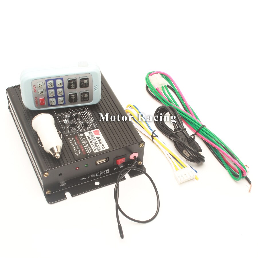 Universal 12V 200W Alarm Horn Megaphone Multi Tone Police Siren Special Sound Wireless Remote Waring Loudspeaker Boat Train Horn