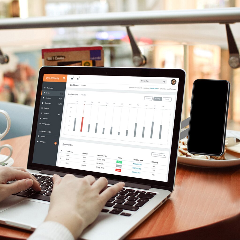 Tablet Side Mount Clip Phone Holder for Dual Screen Magnetic Adjustable Bracket