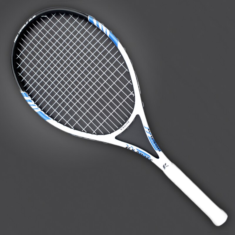 Proffisional Technical Type Carbon Fiber Tennis Rackets Raqueta Tenis Racket With Bag Racchetta Tennisracket Tennis: Blue