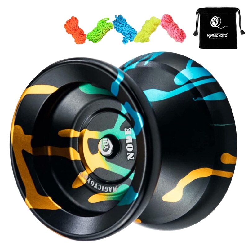 MAGICYOYO Unresponsive Yoyo,Y01 Node Yo-Yo Alloy Metal Yoyo KK Ball Bearing YoYo for Advanced Player+Bag+5 Yo-Yo Strings: Default Title