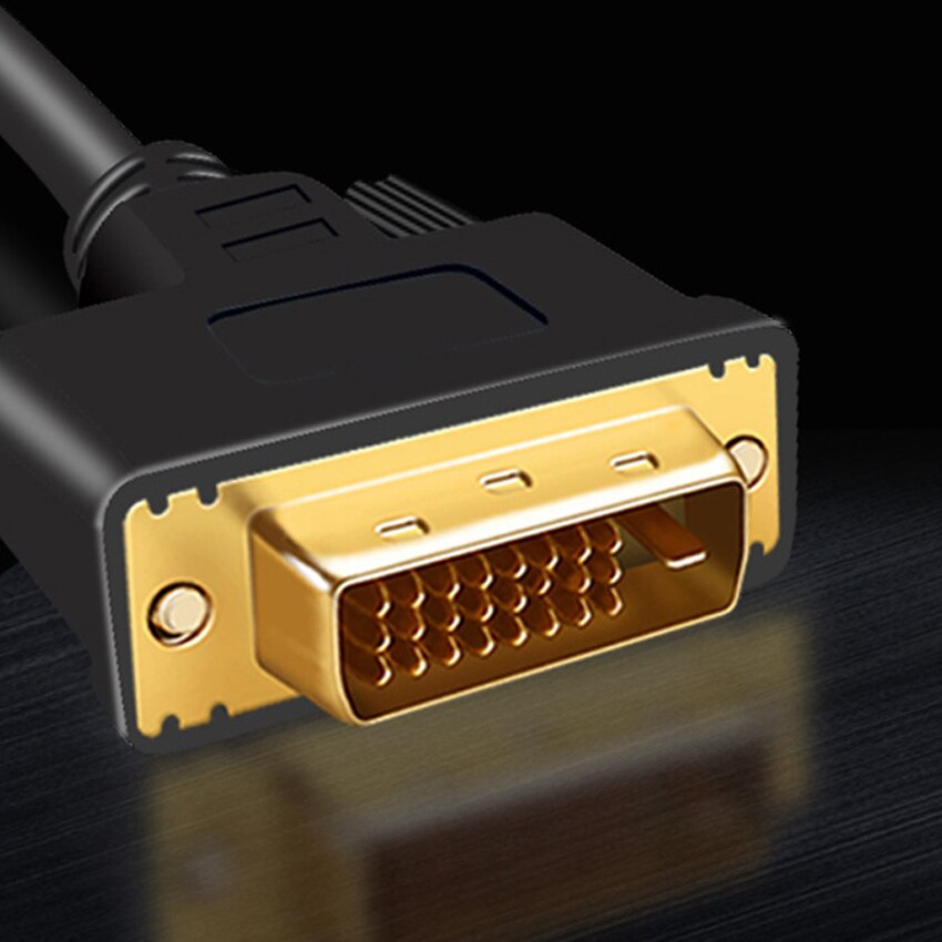 HD 1080P Digital Monitor DVI D to DVI-D Gold Plated Male 24+1 Pin Cable for PC HDTV Projector Computer Graphic 1.5M/3M