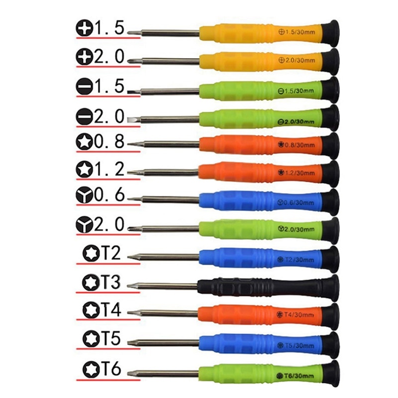 1 Pcs Mini Precisie Schroevendraaier Handen Gereedschap Voor Iphone 4S 5S 6 6S 7 Voor Samsung Telefoon tablet Reparatie Tools