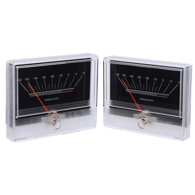 TN-90A-BGB-S0538 Mini High Accuracy VU Meter DB Amplifier Level Audio Meter with Backlight for DIY Home Audio