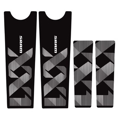 Pegatina de manivela de águila XX1 para bicicleta de montaña, pegatina de manivela AM DH, pegatinas de bielas de montaña, calcomanías brillantes de para sram: Blanco